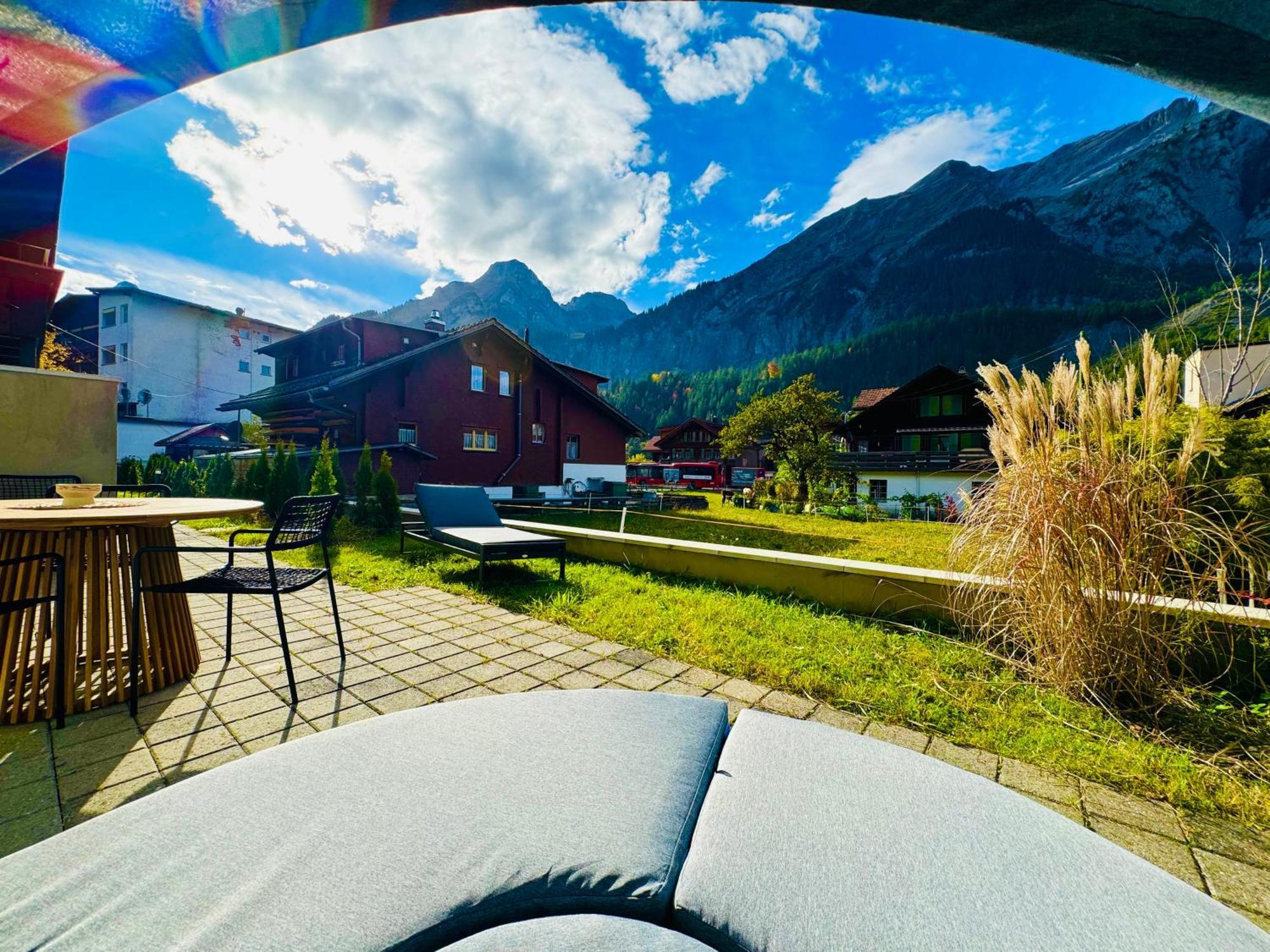 Cute & Cozy Oasis, Private Afternoon Sun Terrace Lägenhet Kandersteg Exteriör bild